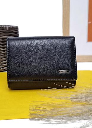 Кошелек мягкий кожаный черный арт.a052b-01 cardinal (китай)