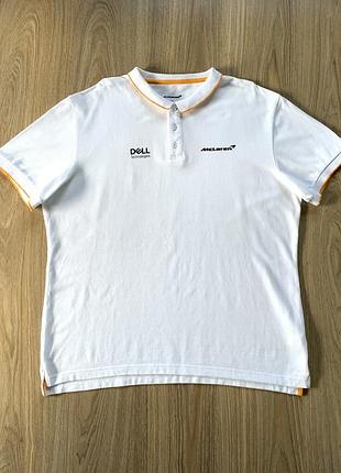 Оригинальная мужская хлопковая поло футболка mclaren