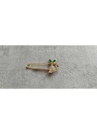 Шикарна брошка шпилька кішка кіт cat у вигляді кішки із стразами кристалами