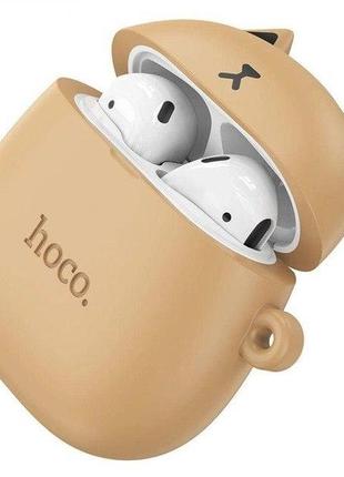 Беспроводные bluetooth наушники hoco ew45 (bluetooth 5.3) beige