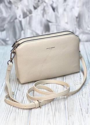 Клатч кросс-боди david jones cm6905 бежевый