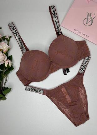 Комплект victoria's secret  18870 бежевый kk060