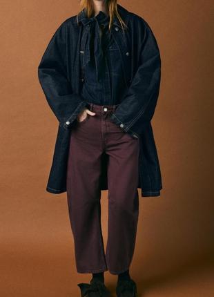 Джинси trf relaxed fit balloon із середньою посадкою zara original spain джинси зара