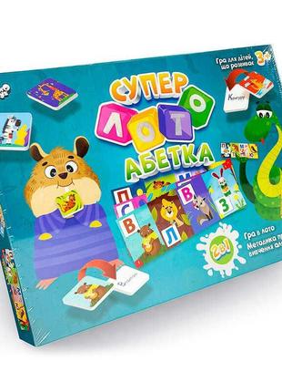 Гр гра "суперлото абетка" сла-01u укр. (10) "danko toys"