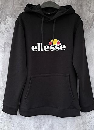 Худи теплое с начесом с логотипом ellesse, элис, см.замеры в описании