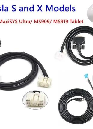 Набор для autel ms909 ms919 ultra переходников tesla 26 pin tesla model 3 model y (3 кабеля)