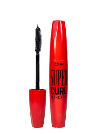 Туш для вій підкручує quiz cosmetics super curl mascara, 8 г