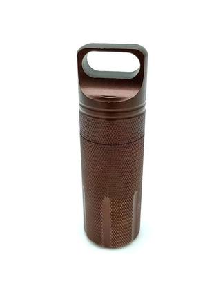 Капсула-таблетница xcr55-3. водонепроницаемая, герметичная капсула. контейнер брелок для таблеток