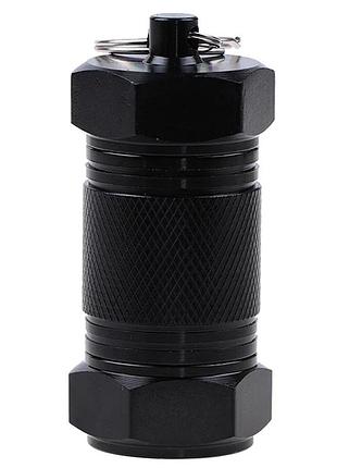 Алюминиевая капсула-таблетница bn71-2. водонепроницаемая герметичная капсула. контейнер брелок для таблеток