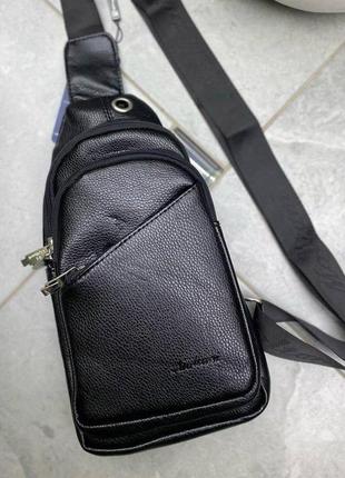 Чоловіча сумка слінг екошкіра
