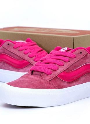 Vans knu skool pink на шнурках кеды vans old skool knu демисезонные текстиль замша