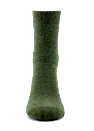 Упаковка зимние тактические носки зсу 10 пар 41-45 хаки герб высокие махровые теплые