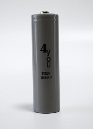 Аккумулятор 18650 4you li-ion 3,7v 3000mah с клеммным выступом для фонариков