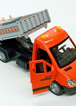 Машинка wenyi mercedes sprinter "дорожная служба" оранжевая wy593b
