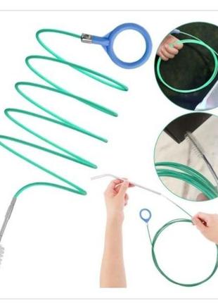 Автомобильный очиститель дренажа 5 м тросик для прочистки шлангов труб в авто