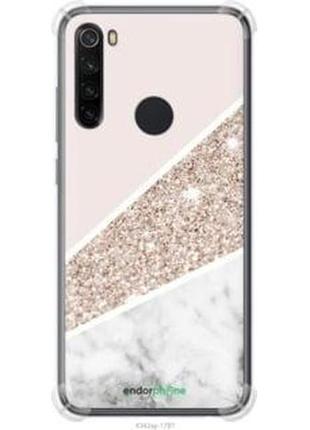 Чехол на xiaomi redmi note 8 пастельный мрамор "4342sp-1787-8094", надежная защита на телефон