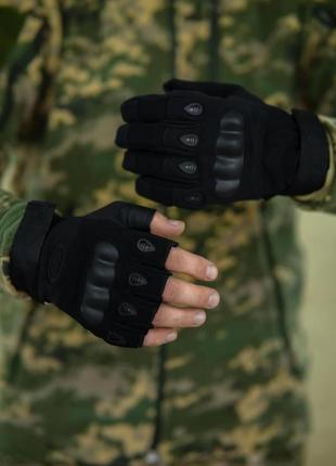 Рукавиці безпалі okley чорні, краща якість, оригінал ua
