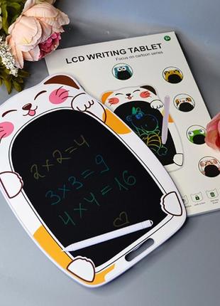 Планшет дитячий кольоровий lcd для малювання 6" cat білий