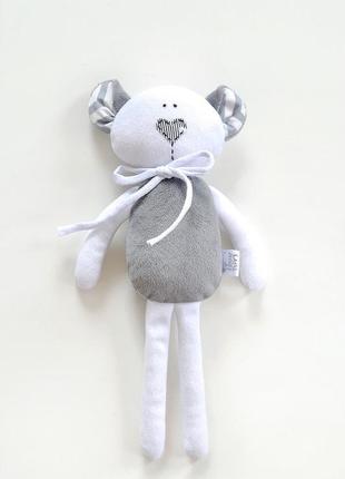 Мягкая плюшевая игрушка для новорожденного мышка