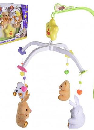 Мобіль (карусель на ліжечко) d062 муз. м'яконабивні іграшки  короб.40 5*30*4 5см