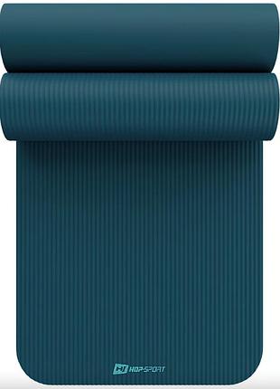 Коврик для йоги hop-sport hs-nb015gm nbr 1,5см темный морской