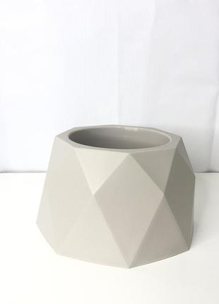 Горщик для кактусів кактус 1 л сірий