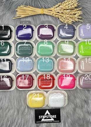 Чехол с микрофиброй толстый для apple airpods 3 силиконовый противоударный с карабином