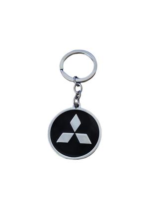Брелок автомобільний для ключів мицубиси mitsubishi, брелок для ключів авто металевий