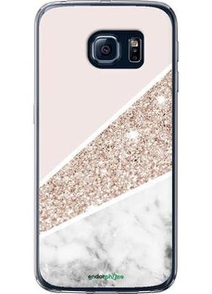 Чохол samsung s6 edge g920 пастельний мармур "4342u-80-8094", надійний захист на телефон