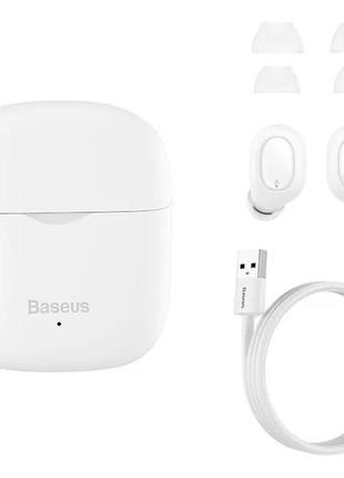 Bluetooth-наушники baseus беспроводные наушники w12 tws bluetooth 5.1. white (ngtw160002)