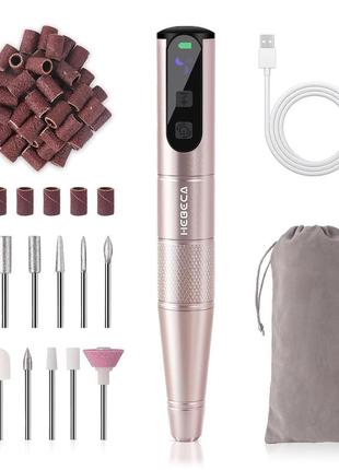 Набір бездротової фрези для нігтів, електричні пилочки для нігтів і полірувальники для натуральних гелевих або акрилових нігтів