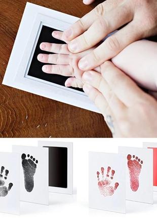 Набор для создания отпечатков. отпечаток лапы кота или собаки. штамп