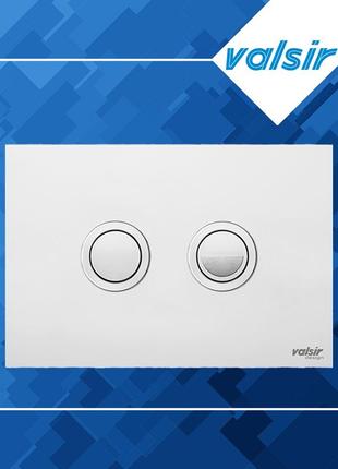 Valsir inox polished клавиша пневматическая глянцевая из нержавеющей стали с круглыми кнопками 215×145×8 мм