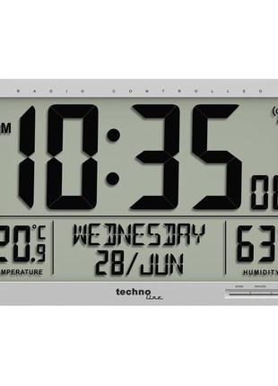 Годинник настінний technoline ws8013 silver (ws8013)