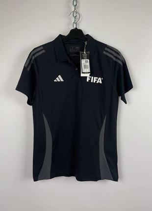 Новое женское поло футболка adidas fifa tiro 24 competition poloshirt black ip1873