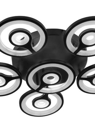 Стельова led люстра, світлодіодний світильник sunlight чорний 1501 (630)