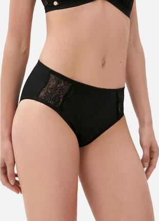 Трусики-сліпи жіночі з мереживом dolce bella l чорні 251120241319