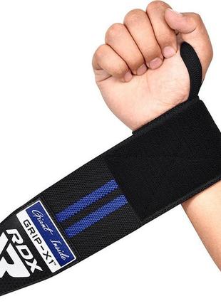 Бинти для зап'ясть (кистьові бинти) rdx gym wrist wrap r11 black/ blue