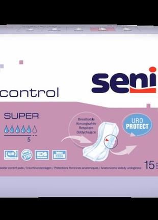 Урологические прокладки seni control super (15 шт)