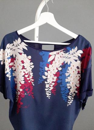 Новая модная блузочка на лето размер 16 наш 46-48 вискоза