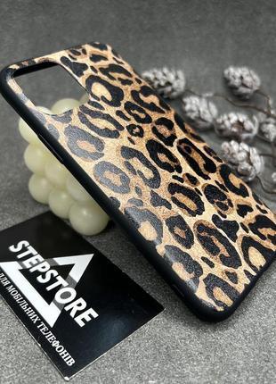 Чехол для iphone 11 pro с леопардовым принтом матовый силиконовый противоударный