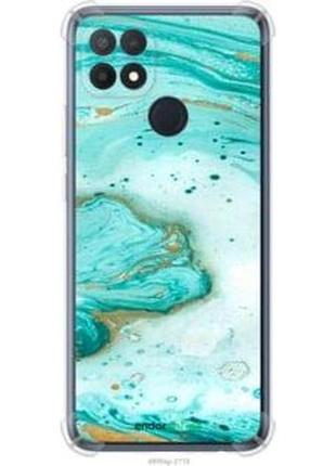 Чехол на oppo a15 мраморный "4895sp-2119-8094", надежная защита на телефон