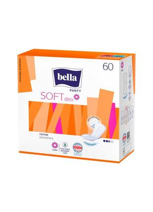 Ежедневные гигиенические прокладки bella panty soft deo 60 шт