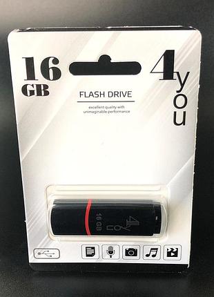 Флеш-накопитель usb 16gb 4you 011 сlassic series black