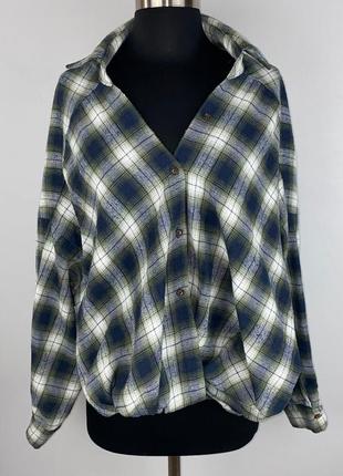 Тепла сорочка в клітинку рубашка байка фланелева сорочка zara shein хлопковая рубашка в клетку фланелевая рубашка в зелёную клетку базовая рубашка4 фото