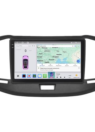 Штатная магнитола lesko для chery bonus (a13)  2011-2014 экран 10" 4/64 qled carplay 4g wi-fi gps 360 prime