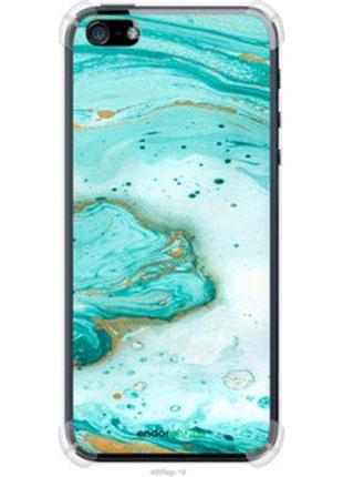 Чехол на iphone se мраморный "4895sp-214-8094", надежная защита на телефон