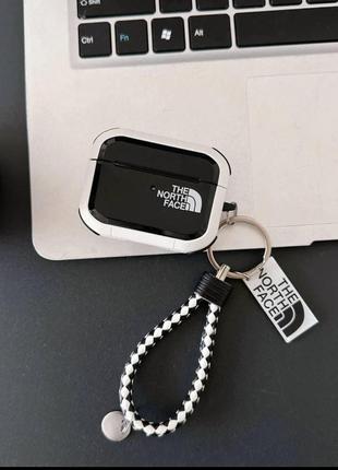 Чохол кейс для навушників airpods pro the north face + брелок в подарунок
