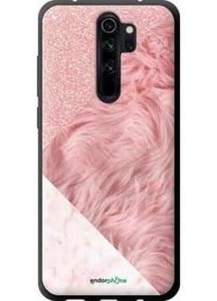 Чехол на xiaomi redmi note 8 pro розовые текстуры "4343b-1783-8094", надежная защита на телефон