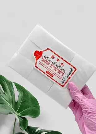 Безворсові серветки для манікюру, білі